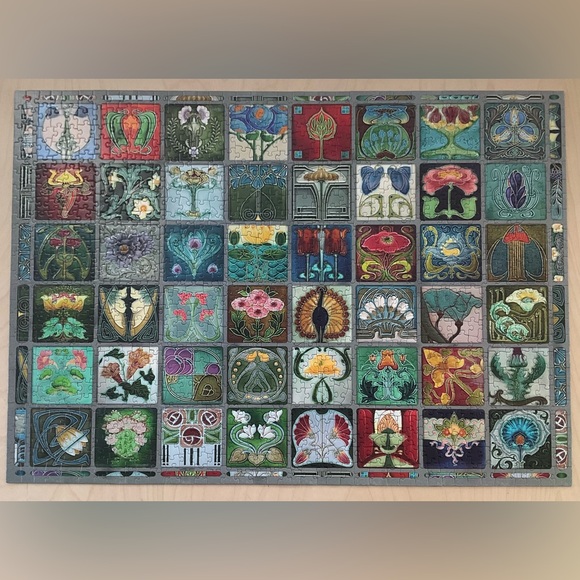 Cobble Hill “Art Nouveau Tiles” 1000 piece puzzle - Picture 5 of 5